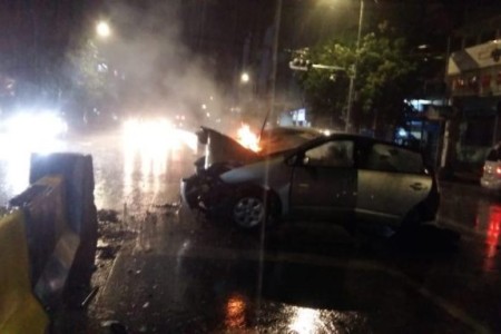 Man Killed and Car Ignites in Toul Kork