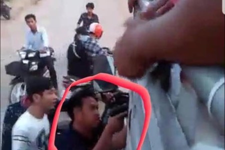 Kampot Cop Brought in Over Gun Waving