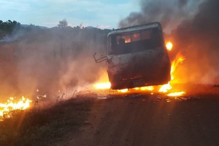 Reluctant Driver Pulled From Kampot Truck Blaze