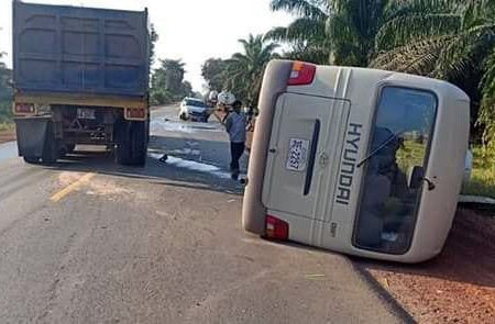 Chinese Driver Hits and Flips Bus