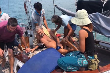 Oknha Saves Skint Sick Sailing Foreigner