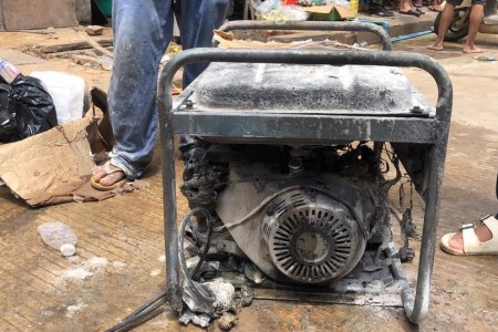 Faulty Generator Burns Business