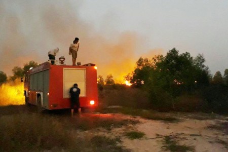 Wildfire Controlled in Siem Reap