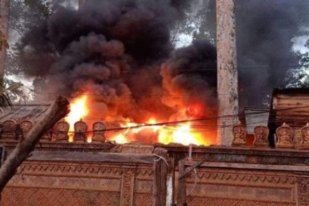 Fire At Siem Reap Wat