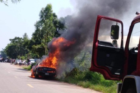 This Camry’s On Fire