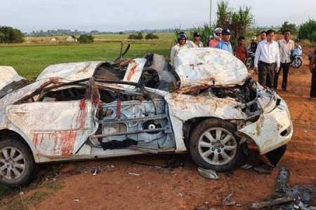 Five Women Killed in Kampong Thom Crash