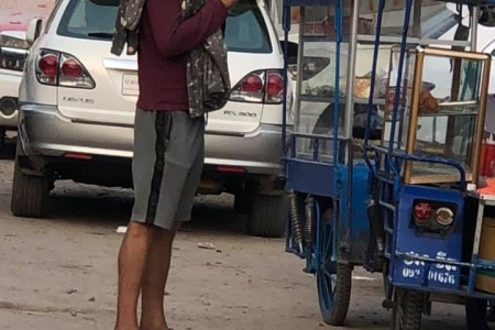 Bearded Barang Beggar In Banteay Meanchey