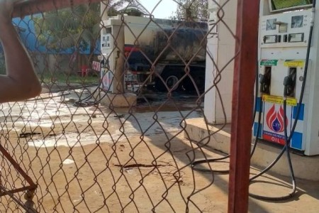 Kampot Province: Fire At Gas Station Injures 2