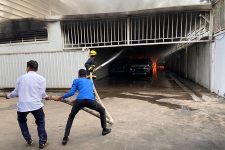 New Mitsubishis Burn In Warehouse Fire