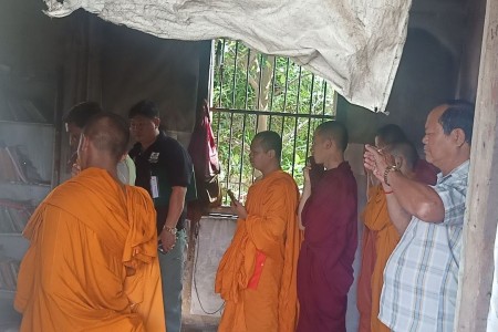 Monk Self Immolates In Battambang City