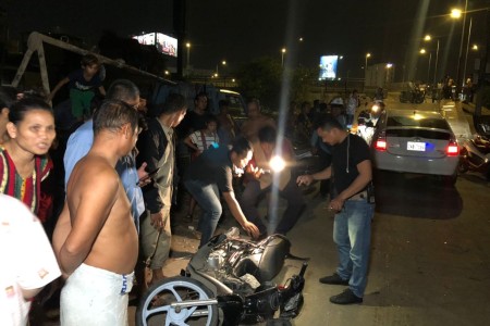 Men Attacked By Sword Swinging Motorcycle Gang