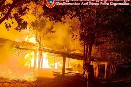 Fire At Koh Rong Beach Resort