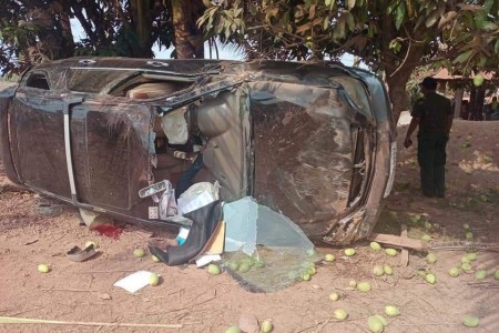 Drunk Kampot Driver Dies Crashing Lexus Into Mango Tree