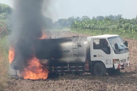 Kandal Fuel Truck In Flames