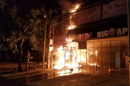 ATM Ablaze In Toul Kork