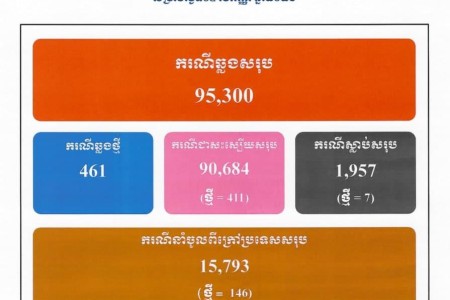 COVID: 461 Cases, 411 Treated, 7 Deaths