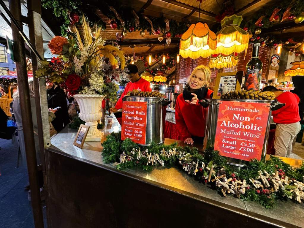 Mulled wine, gluhwein - it's overpriced and we love it!